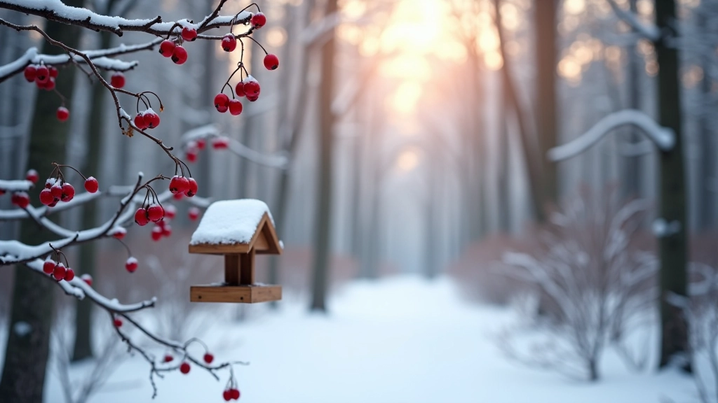 Ziemas meža ainava ar sniegu un koku zariem